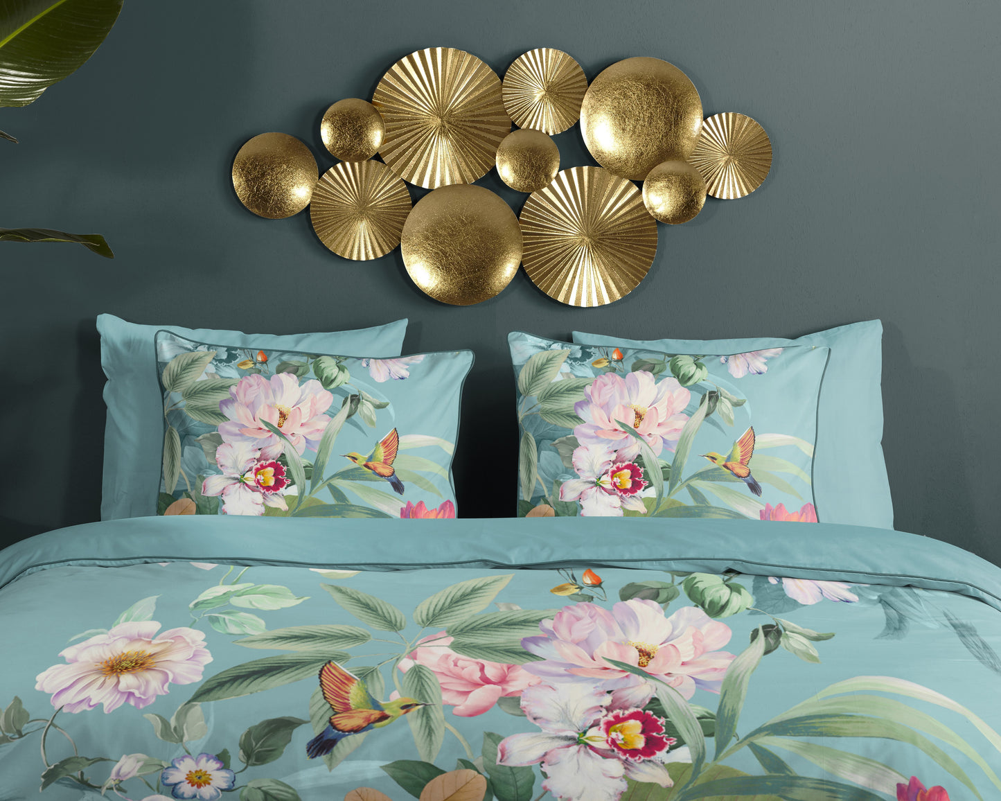 Dekbedovertrek Descanso Fungi - Lits jumeaux 240x200/220 cm
