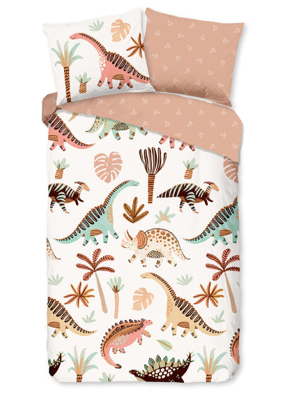 Kinderdekbedovertrek Good Morning Dino - 1 persoons 140Ã—200/220 cm