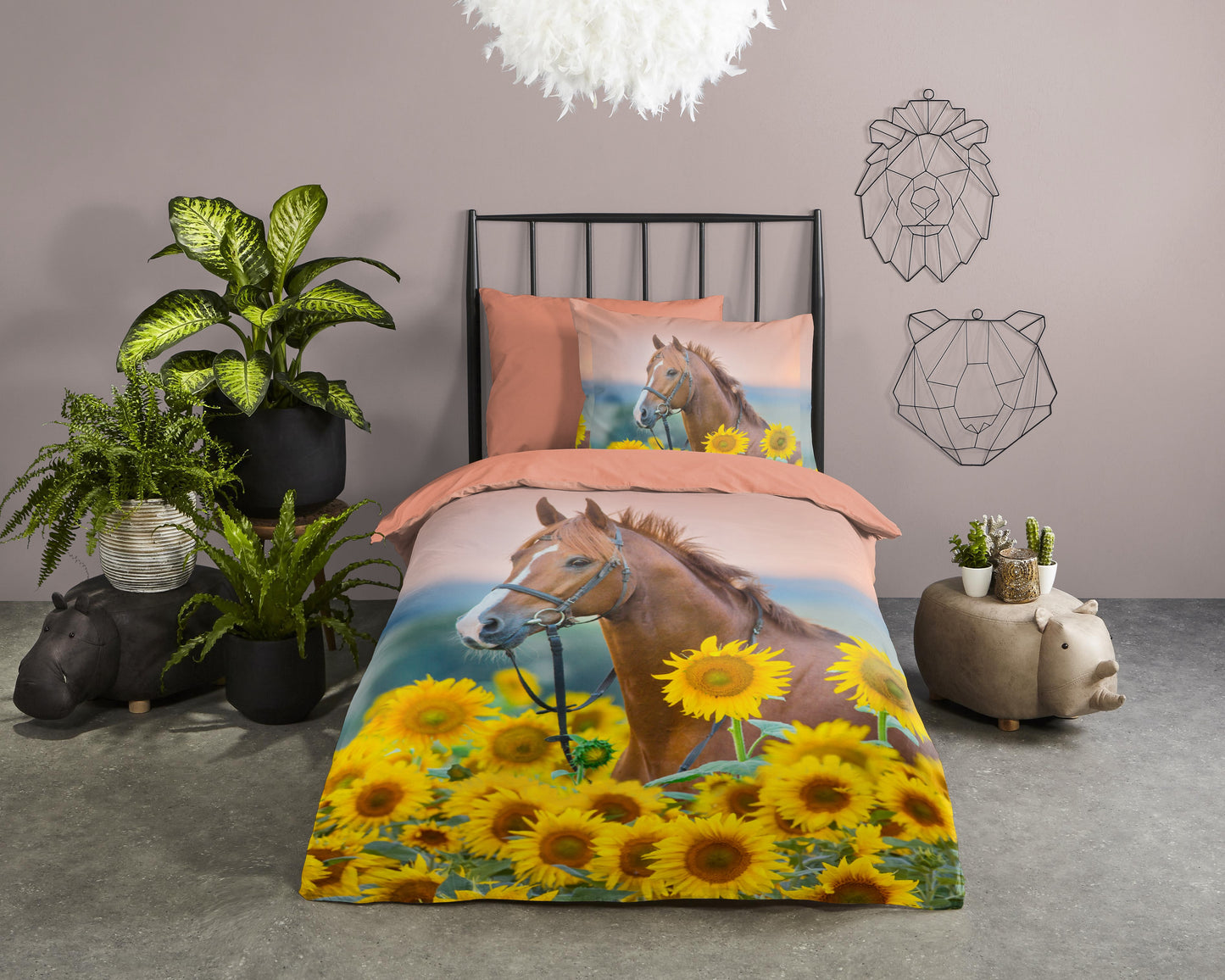 Kinderdekbedovertrek Good Morning Beauty - 1 persoons 140Ã—200/220 cm
