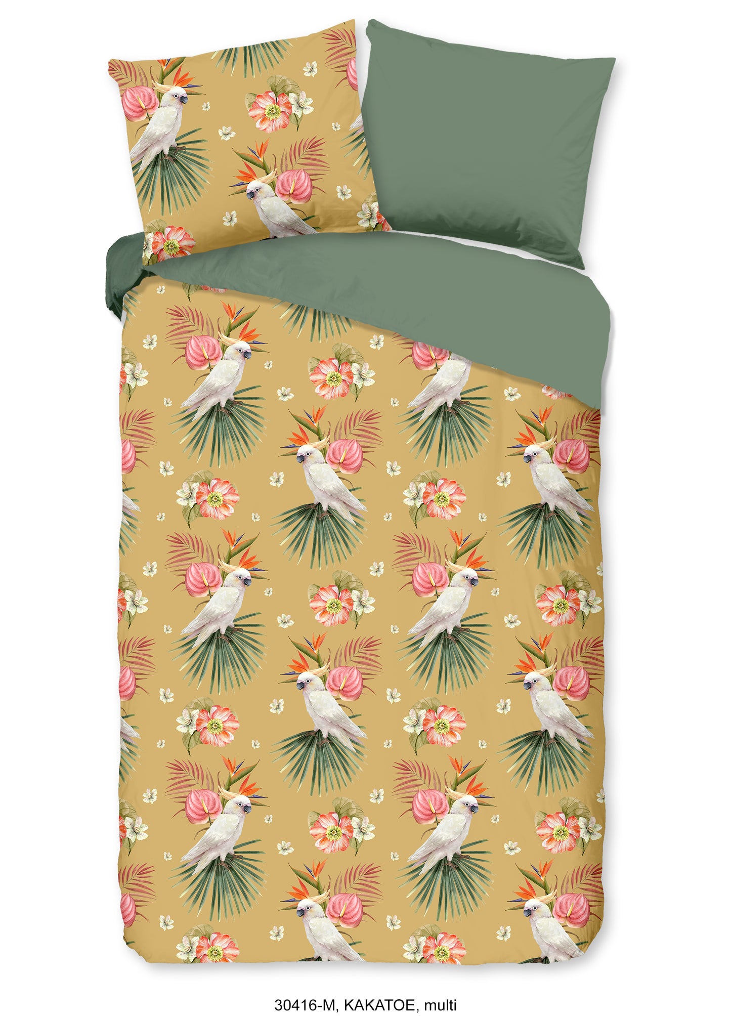 Dekbedovertrek Pure microvezel Kakatoe - 1 persoons 140Ã—200/220 cm