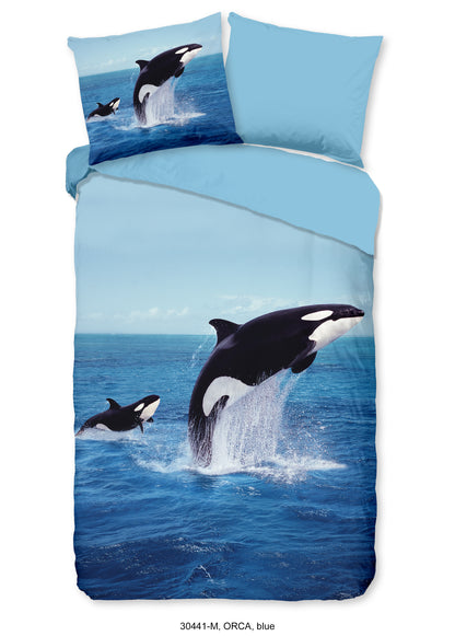Dekbedovertrek Pure microvezel Orca - 1 persoons 140Ã—200/220 cm