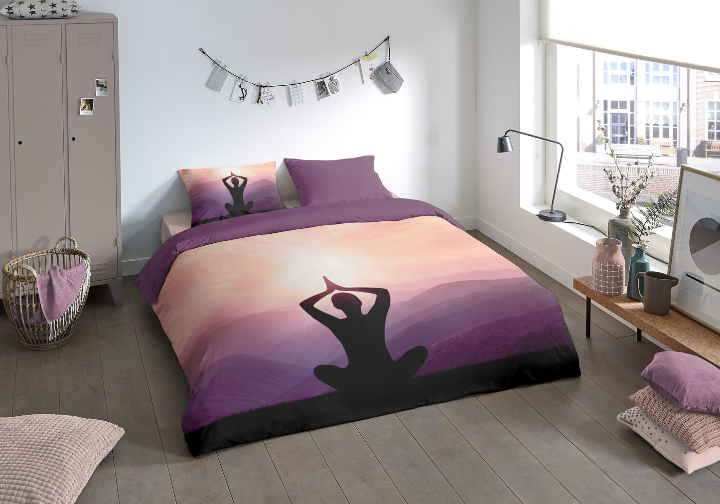 Dekbedovertrek Pure microvezel Yoga - Lits jumeaux 240x200/220 cm