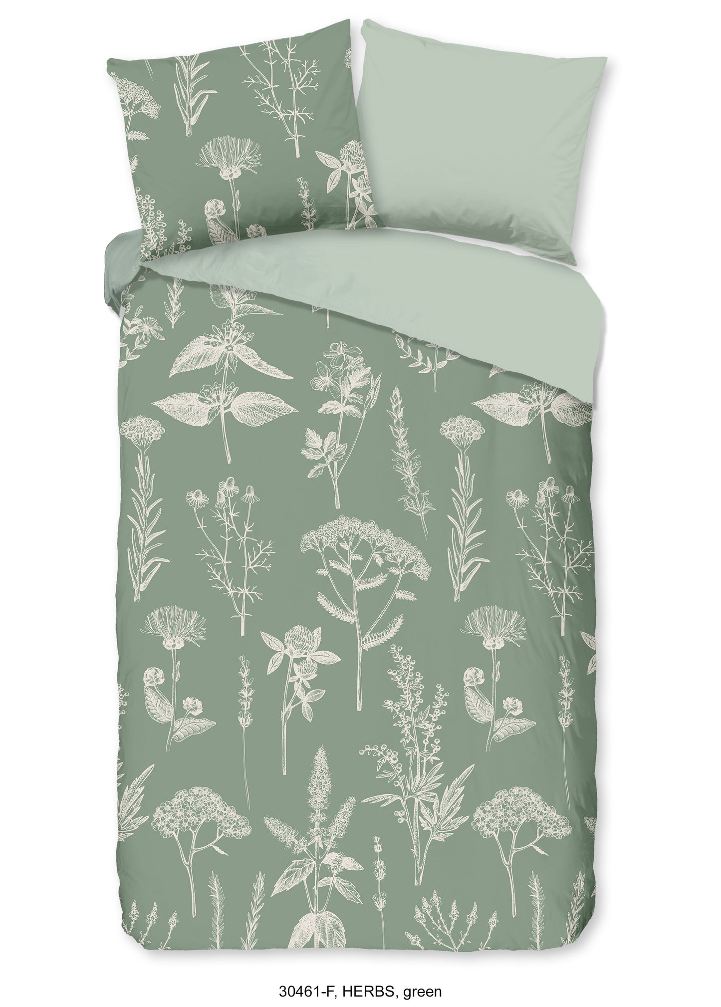 Dekbedovertrek Good Morning Flanel Herbs - 1 persoons 140Ã—200/220 cm