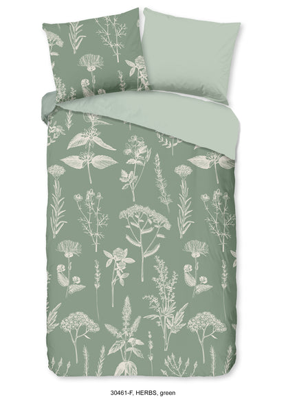 Dekbedovertrek Good Morning Flanel Herbs - 1 persoons 140Ã—200/220 cm