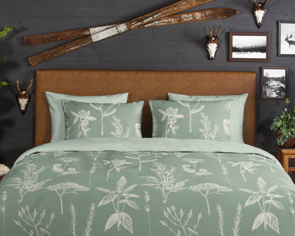 Dekbedovertrek Good Morning Flanel Herbs - 1 persoons 140Ã—200/220 cm