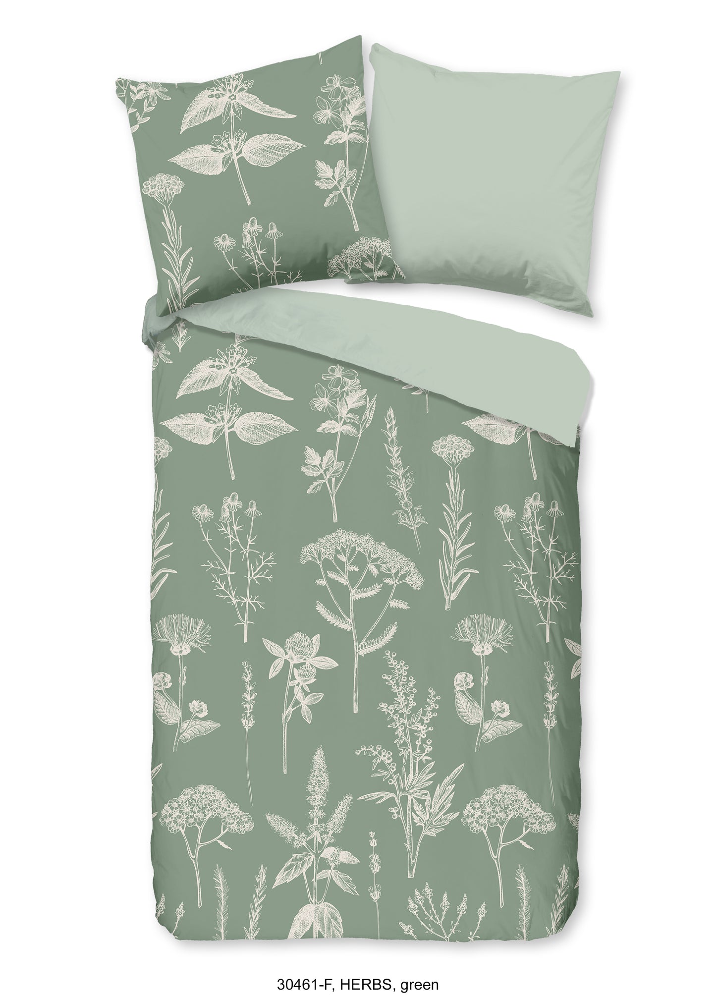 Dekbedovertrek Good Morning Flanel Herbs - Duitsland 200x200 + 2* 80x80 cm