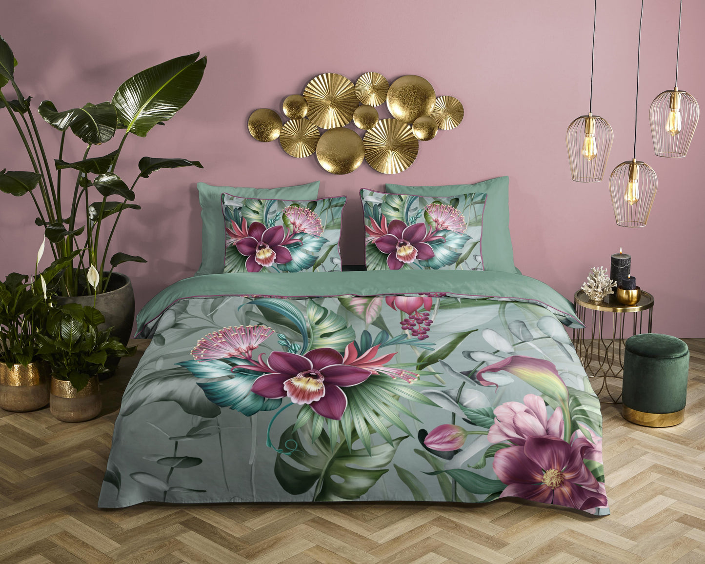 Dekbedovertrek Descanso Allison - Lits jumeaux 240x200/220 cm