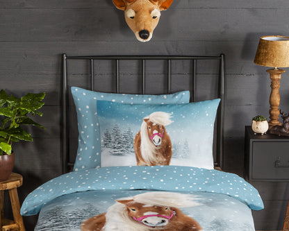 Kinderdekbedovertrek Good Morning Flanel Sweet - 1 persoons 140Ã—200/220 cm