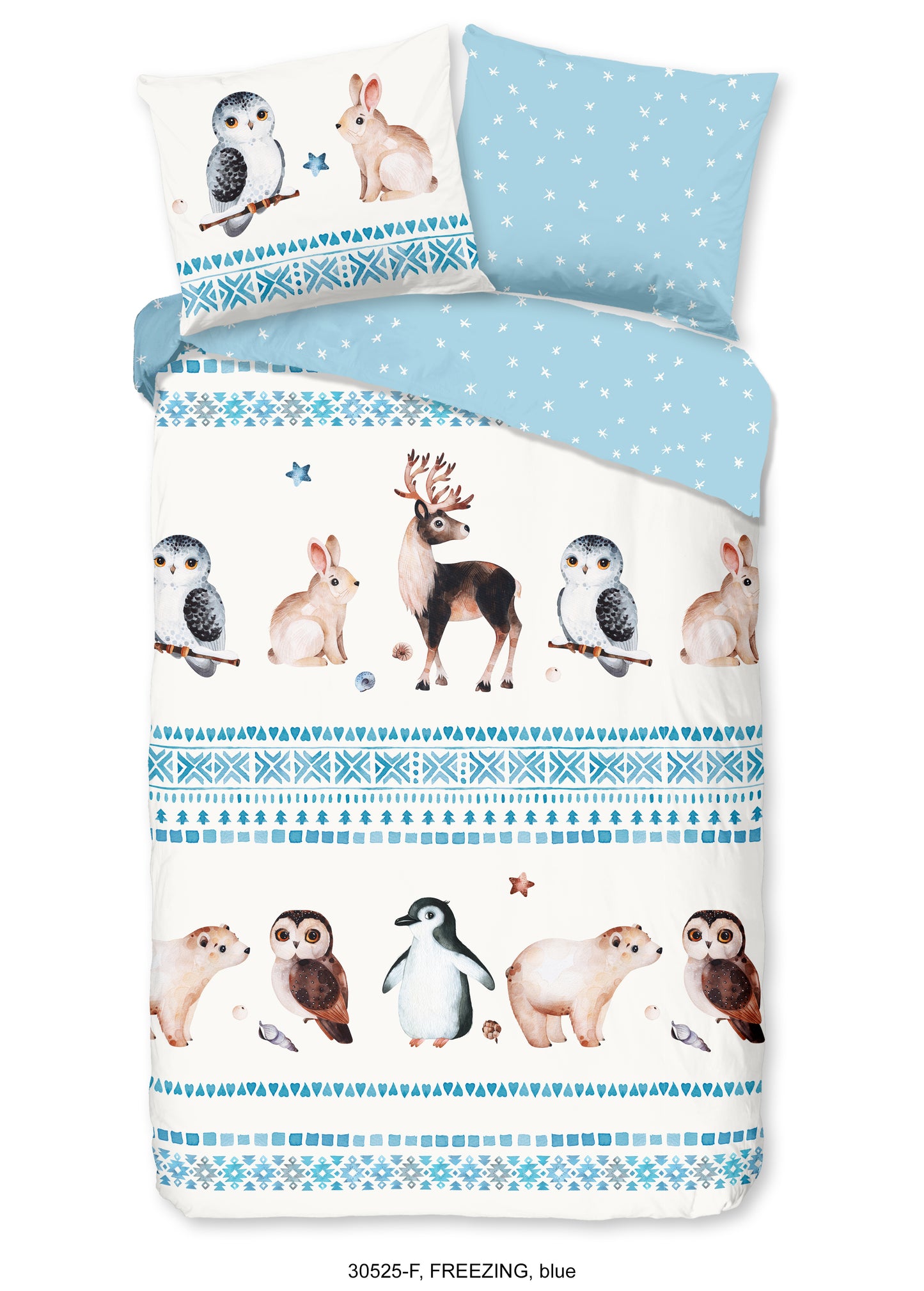 Kinderdekbedovertrek Good Morning Flanel Freezing - 1 persoons 140Ã—200/220 cm