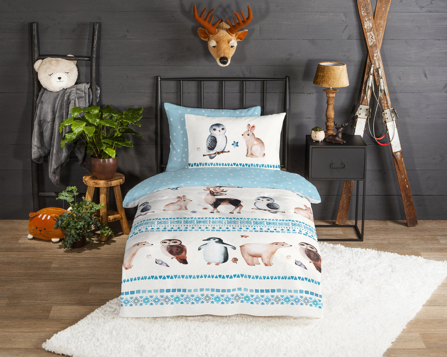Kinderdekbedovertrek Good Morning Flanel Freezing - 1 persoons 140Ã—200/220 cm