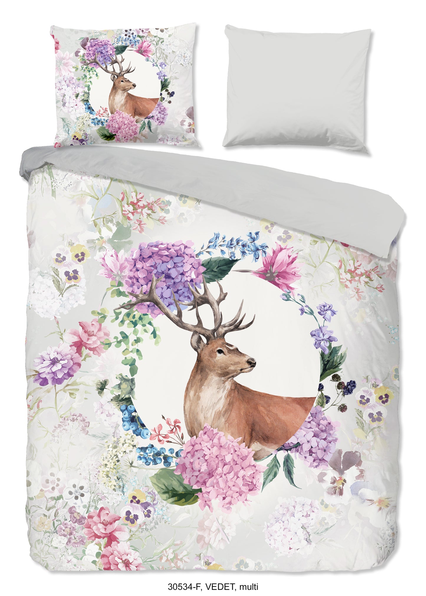 Dekbedovertrek Good Morning Flanel Vedet - Lits jumeaux 240x200/220 cm