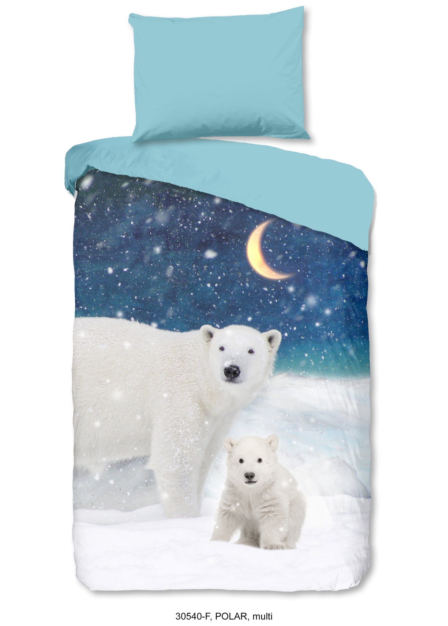 Kinderdekbedovertrek Good Morning Flanel Polar - Oostenrijk 140x200 + 1* 70x90 cm