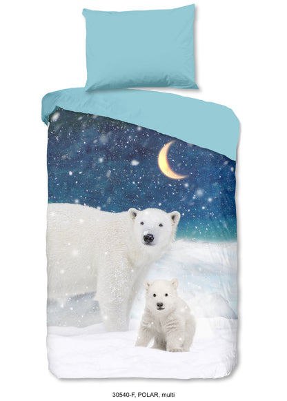 Kinderdekbedovertrek Good Morning Flanel Polar - Oostenrijk 140x200 + 1* 70x90 cm