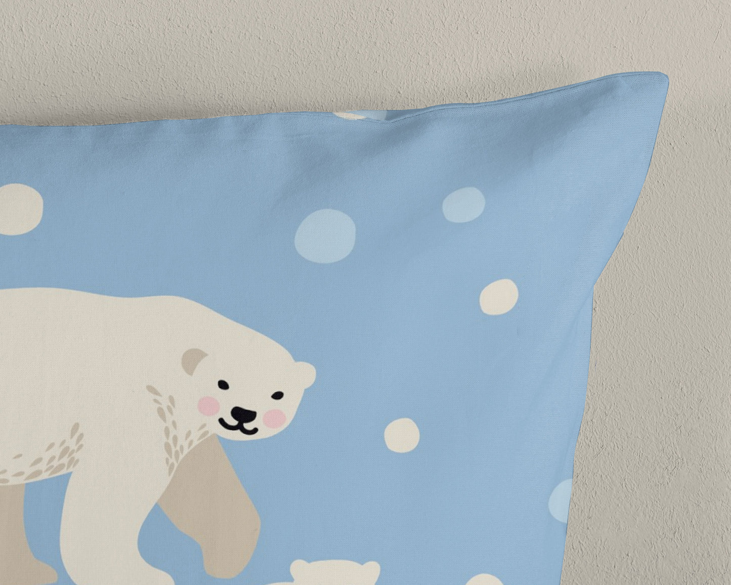 Kinderdekbedovertrek Good Morning Flanel Polar Bear