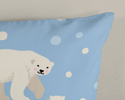 Kinderdekbedovertrek Good Morning Flanel Polar Bear