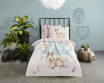 Kinderdekbedovertrek Good Morning Boho - 1 persoons 140Ã—200/220 cm