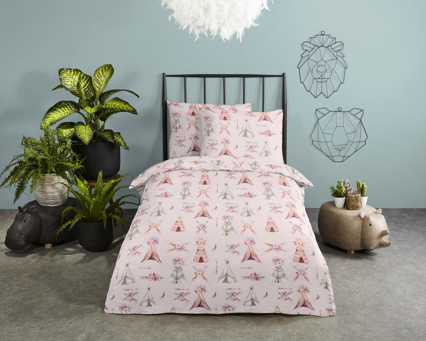 Kinderdekbedovertrek Good Morning Boho - Peuter 120x150 cm
