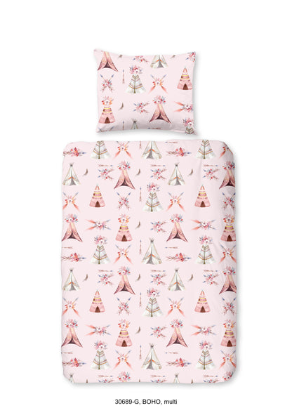 Kinderdekbedovertrek Good Morning Boho - Ledikant/ baby 100x135 cm