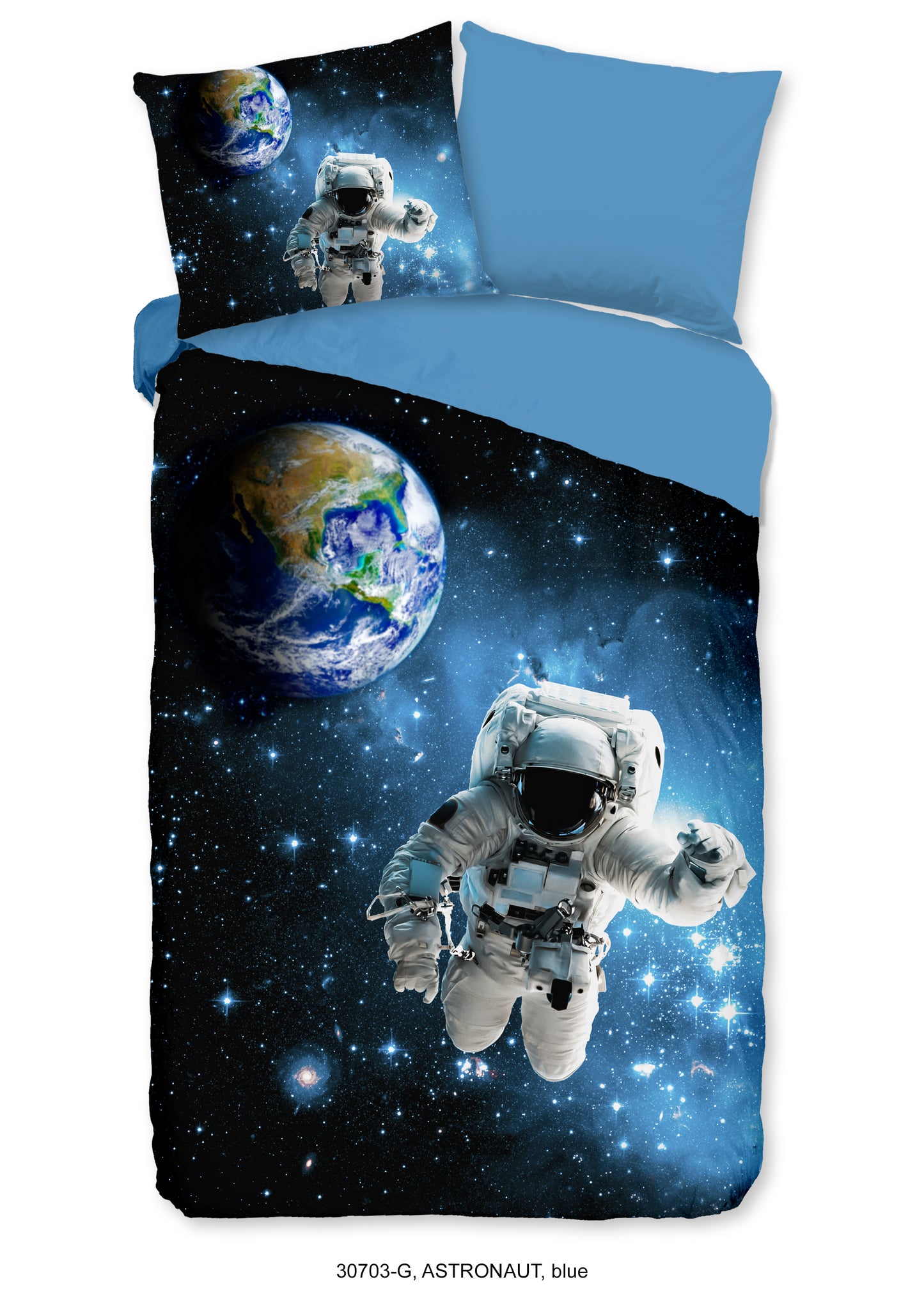 Kinderdekbedovertrek Good Morning Astronaut - 1 persoons 140Ã—200/220 cm