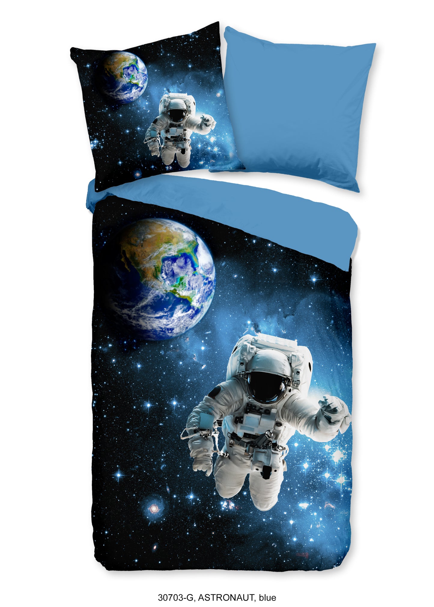 Kinderdekbedovertrek Good Morning Astronaut - Duitsland 135x200 + 1* 80x80 cm