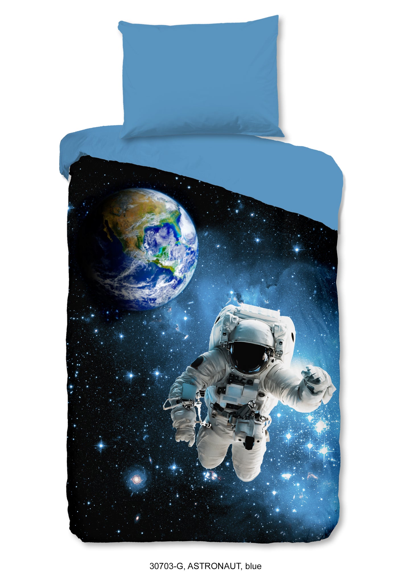 Kinderdekbedovertrek Good Morning Astronaut - Oostenrijk 140x200 + 1* 70x90 cm