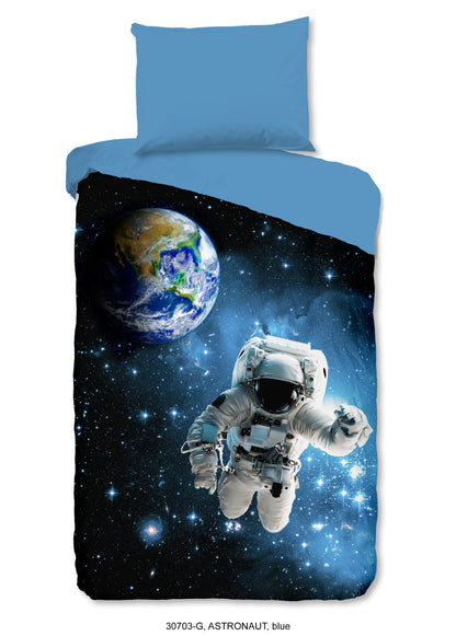 Kinderdekbedovertrek Good Morning Astronaut - Oostenrijk 140x200 + 1* 70x90 cm