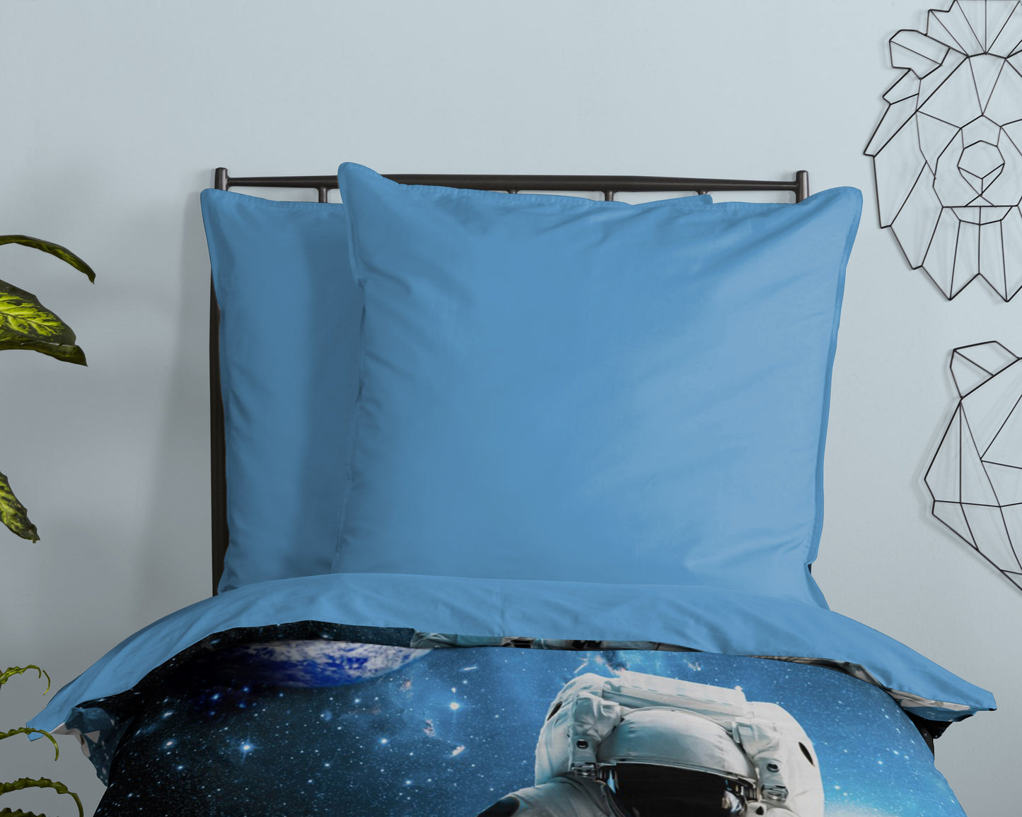 Kinderdekbedovertrek Good Morning Astronaut - Oostenrijk 140x200 + 1* 70x90 cm