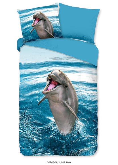 Kinderdekbedovertrek Good Morning Jump - 1 persoons 140Ã—200/220 cm