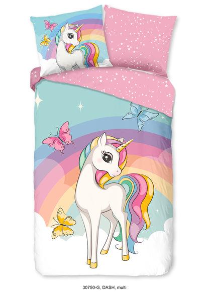 Kinderdekbedovertrek Good Morning Dash - 1 persoons 140Ã—200/220 cm