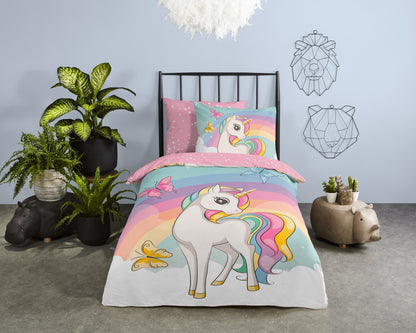 Kinderdekbedovertrek Good Morning Dash - 1 persoons 140Ã—200/220 cm