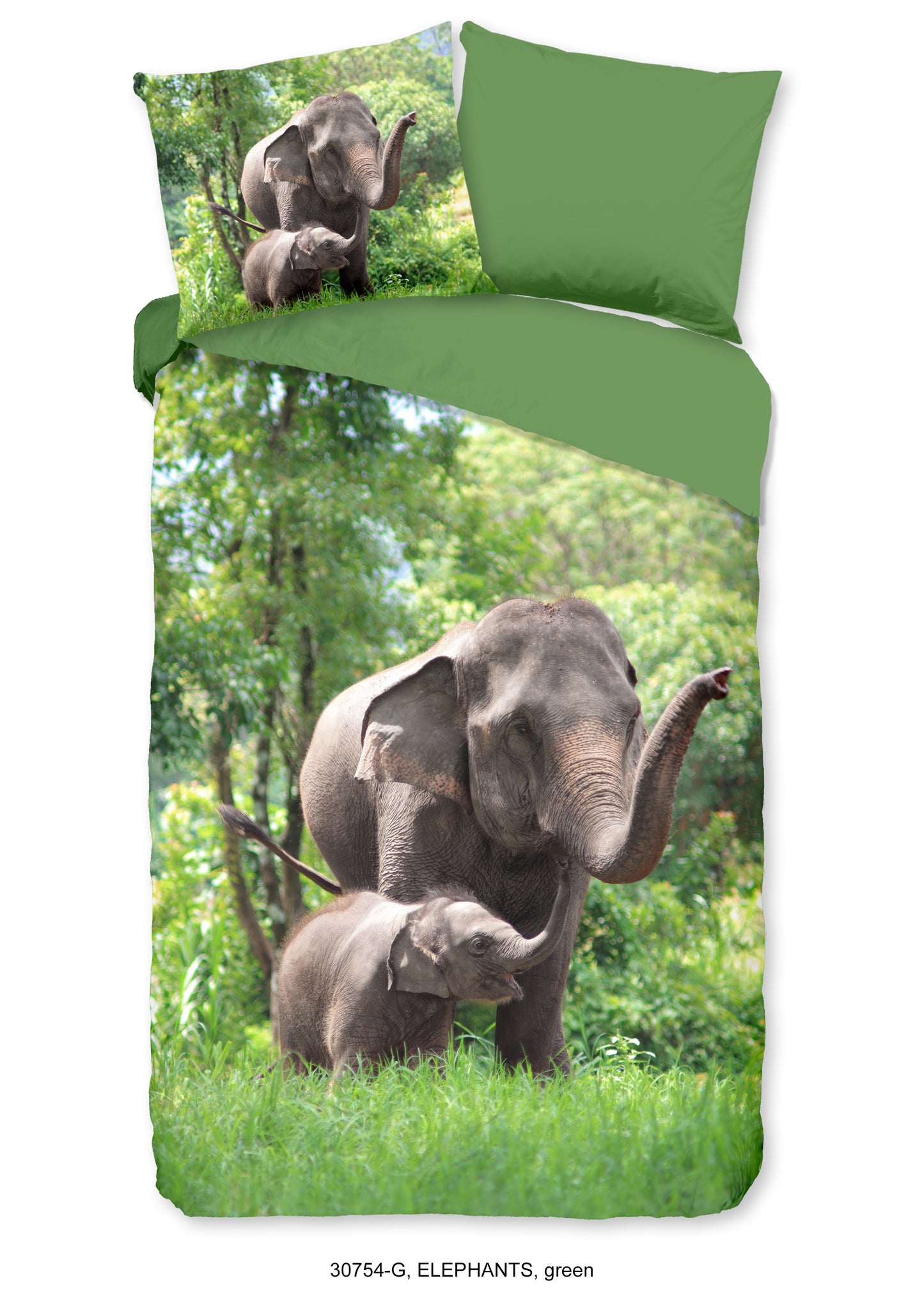 Kinderdekbedovertrek Good Morning Elephants - 1 persoons 140Ã—200/220 cm