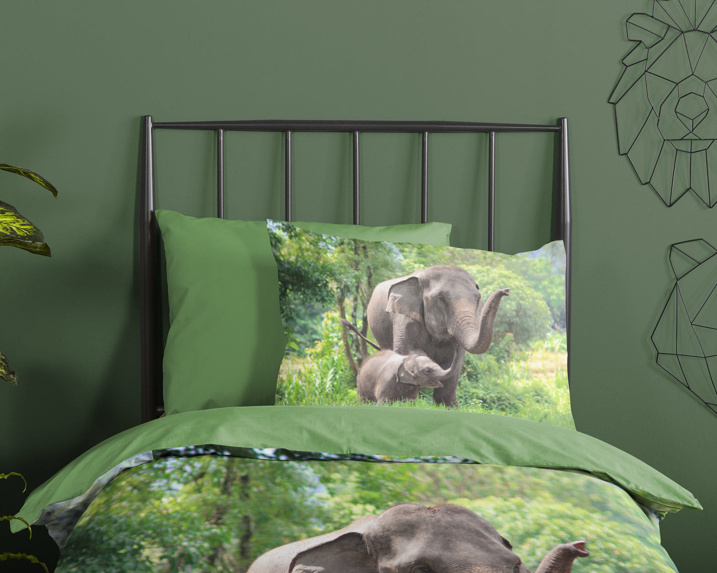Kinderdekbedovertrek Good Morning Elephants - 1 persoons 140Ã—200/220 cm