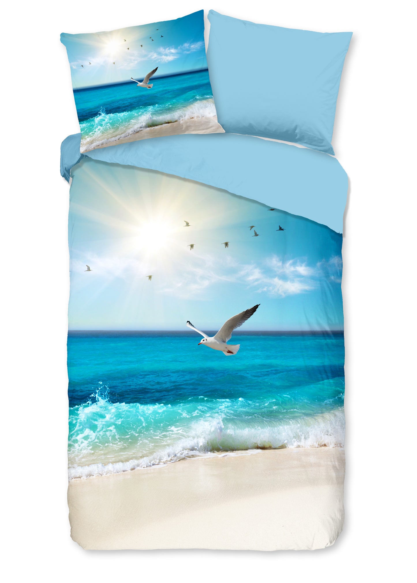 Dekbedovertrek Good Morning Sealife - 1 persoons 140Ã—200/220 cm