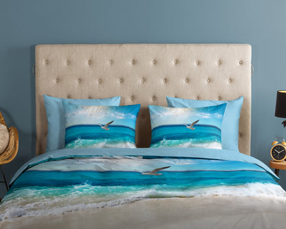 Dekbedovertrek Good Morning Sealife - 1 persoons 140Ã—200/220 cm