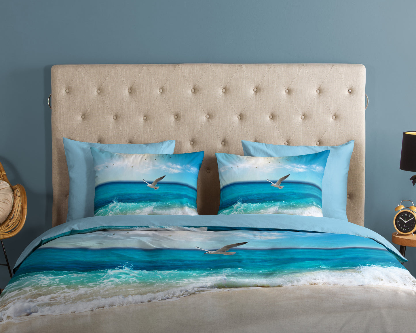 Dekbedovertrek Good Morning Sealife - Lits jumeaux 240x200/220 cm
