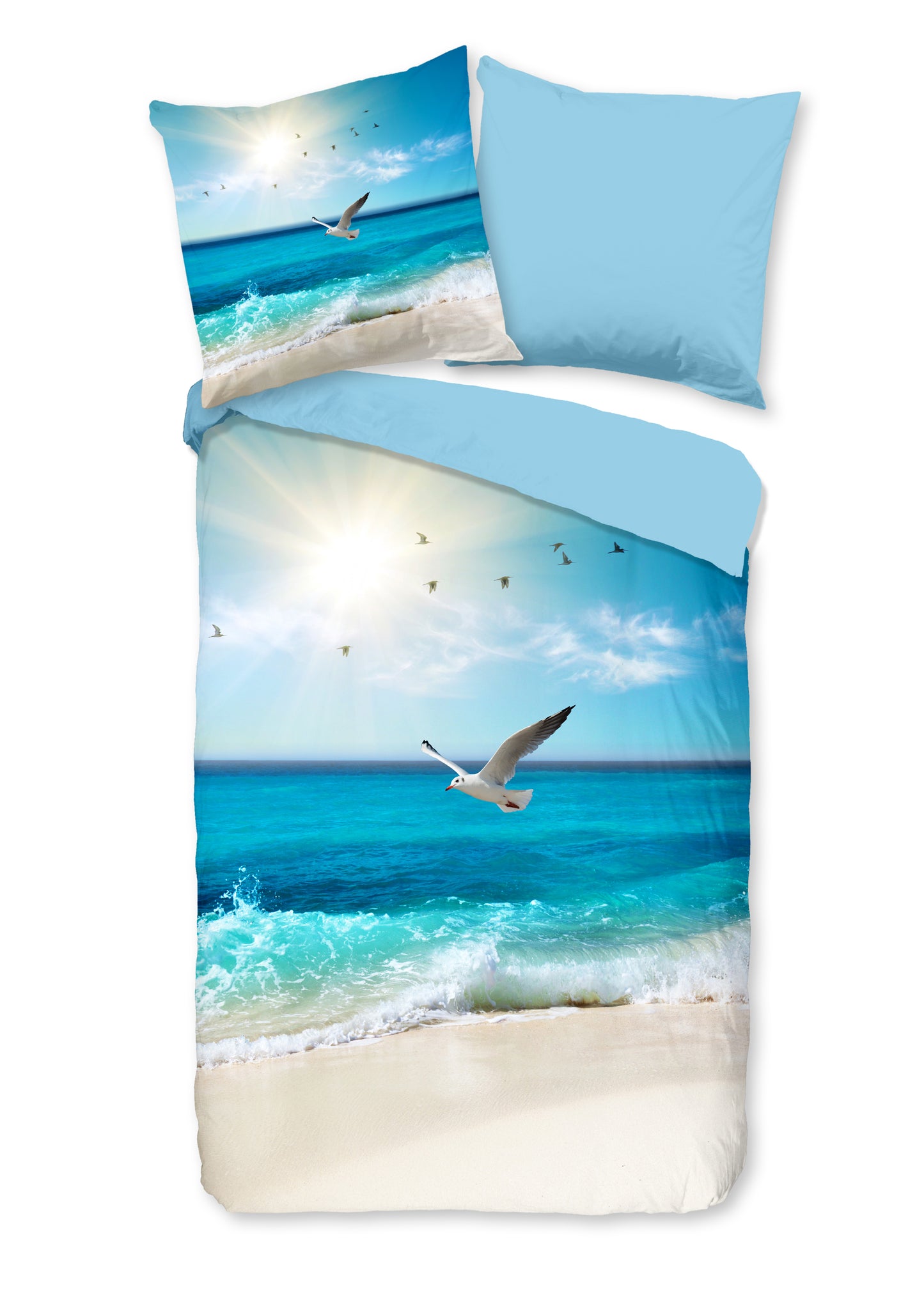 Dekbedovertrek Good Morning Sealife - Duitsland 135x200 + 1* 80x80 cm