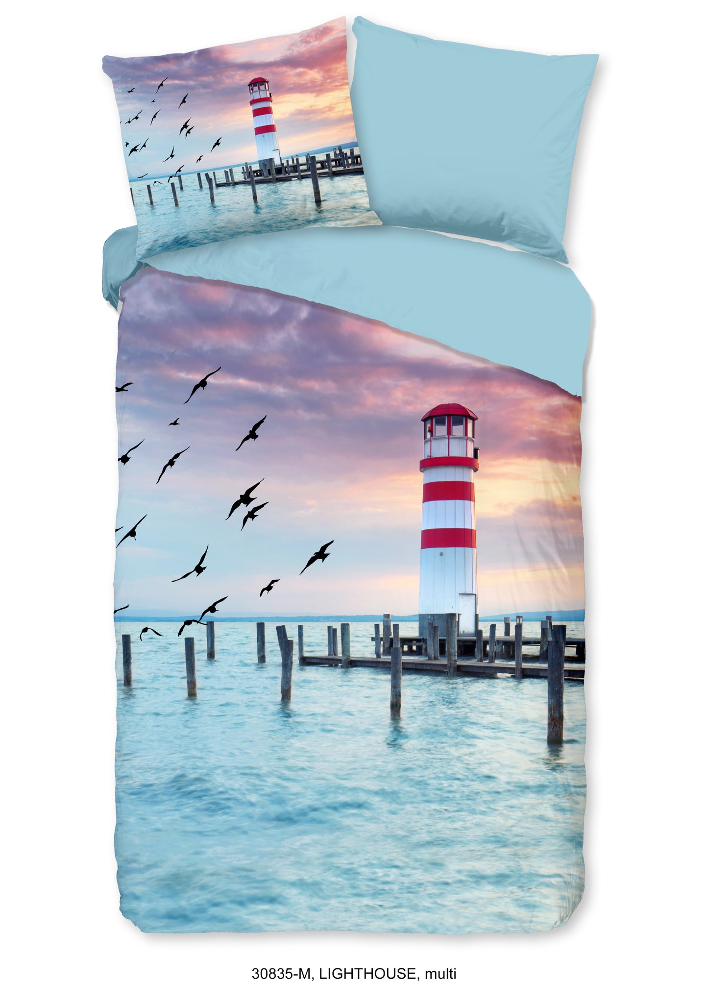 Dekbedovertrek Pure microvezel Lighthouse - 1 persoons 140Ã—200/220 cm