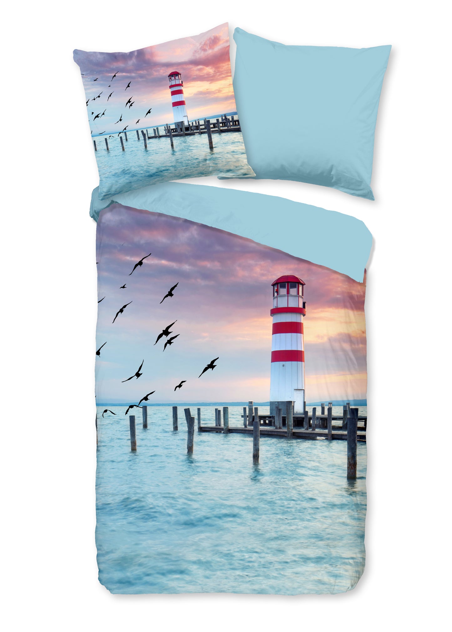 Dekbedovertrek Pure microvezel Lighthouse - Duitsland 135x200 + 1* 80x80 cm