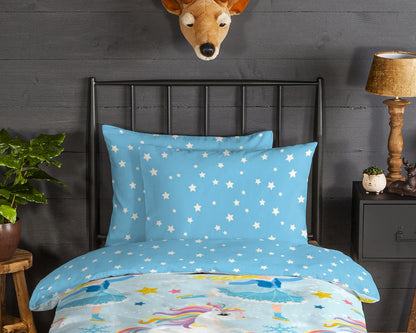 Kinderdekbedovertrek Good Morning Flanel Iceprincess - Oostenrijk 140x200 + 1* 70x90 cm