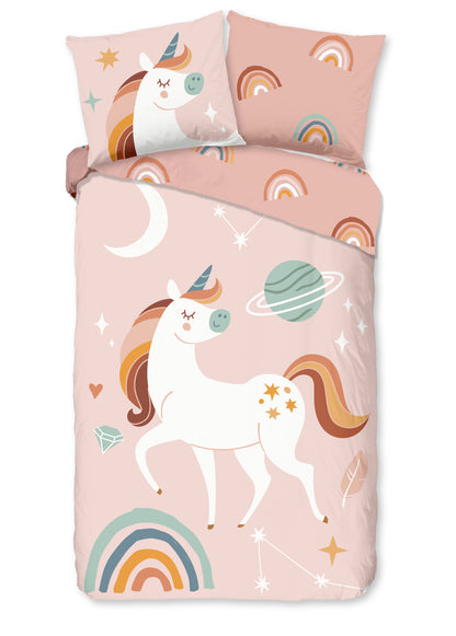 Kinderdekbedovertrek Good Morning Flanel Unidance - 1 persoons 140Ã—200/220 cm