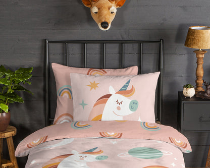 Kinderdekbedovertrek Good Morning Flanel Unidance - 1 persoons 140Ã—200/220 cm