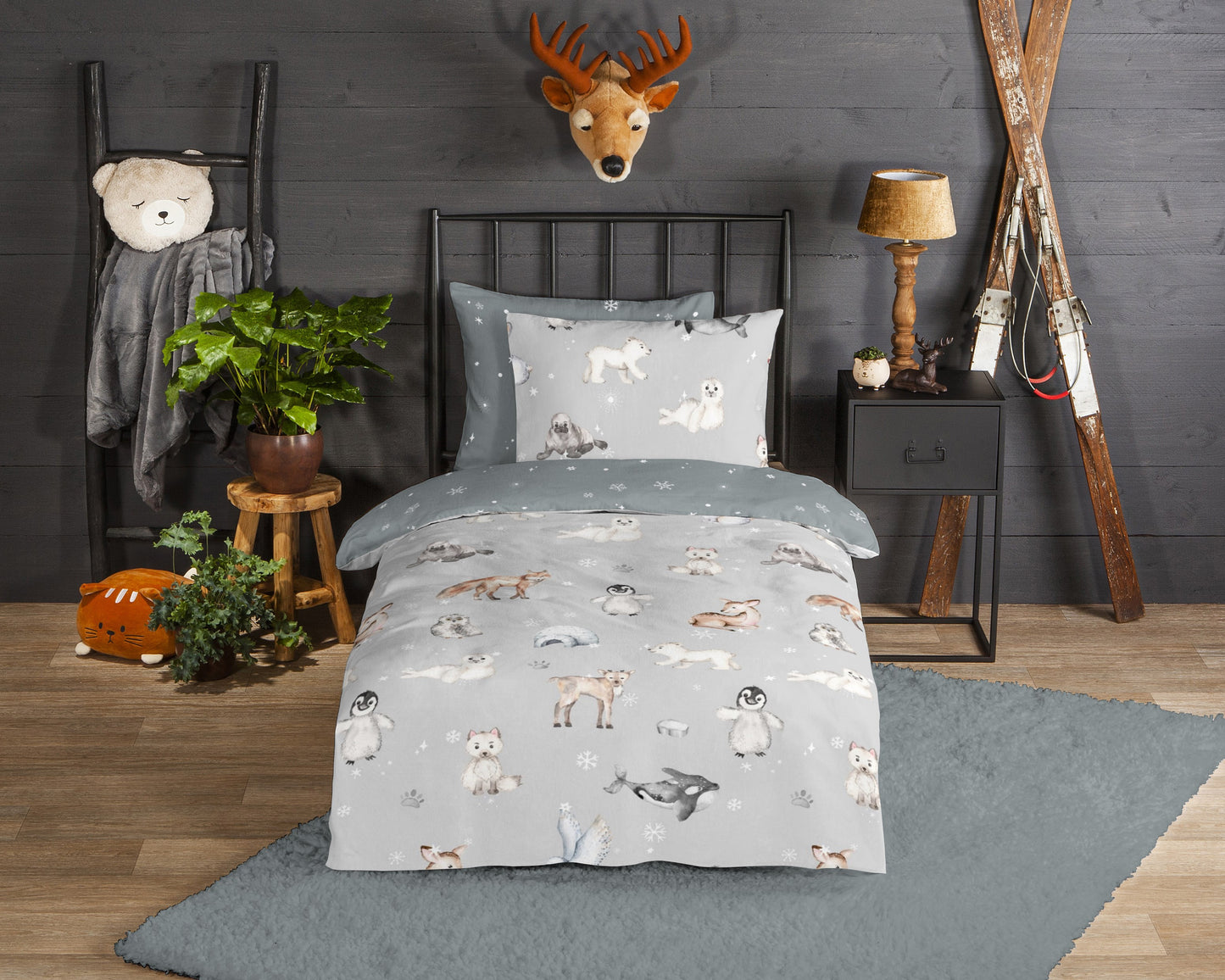 Kinderdekbedovertrek Good Morning Flanel Cira - 1 persoons 140Ã—200/220 cm