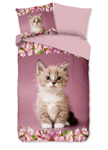 Kinderdekbedovertrek Good Morning Look - 1 persoons 140Ã—200/220 cm