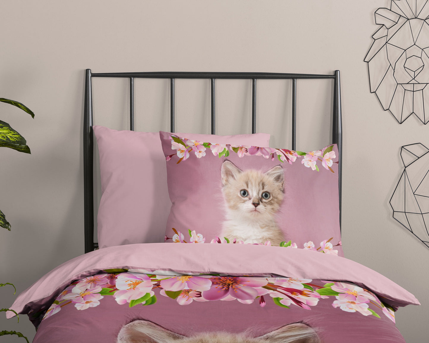 Kinderdekbedovertrek Good Morning Look - 1 persoons 140Ã—200/220 cm