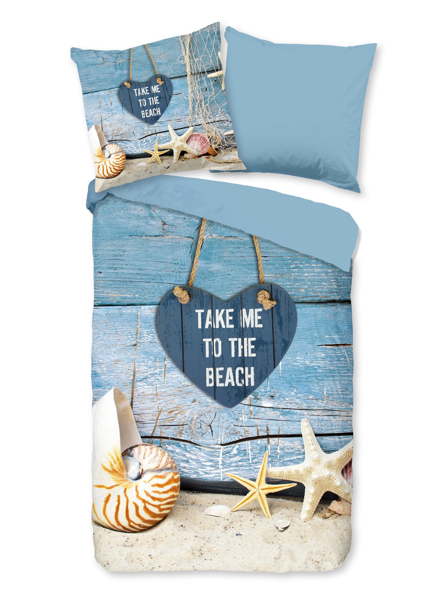 Dekbedovertrek Pure microvezel Beach - Duitsland 135x200 + 1* 80x80 cm