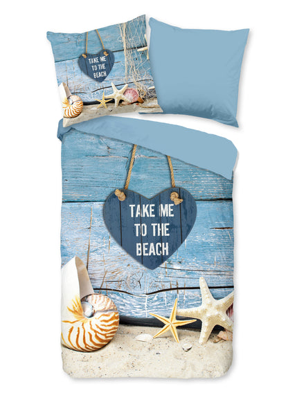 Dekbedovertrek Pure microvezel Beach - Duitsland 135x200 + 1* 80x80 cm