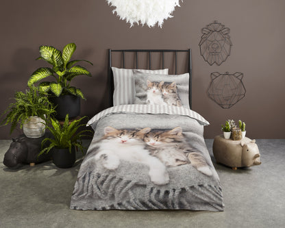 Kinderdekbedovertrek Pure microvezel Snooze - 1 persoons 140Ã—200/220 cm
