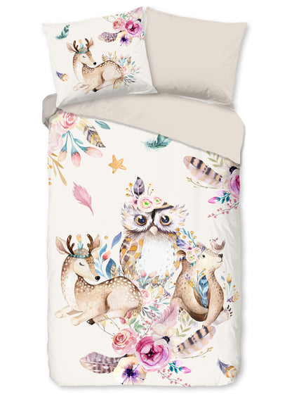Kinderdekbedovertrek Pure microvezel Meandra - 1 persoons 140Ã—200/220 cm