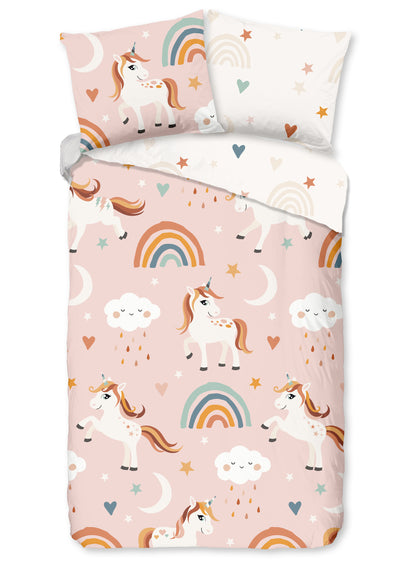 Kinderdekbedovertrek Pure microvezel Aina - 1 persoons 140Ã—200/220 cm