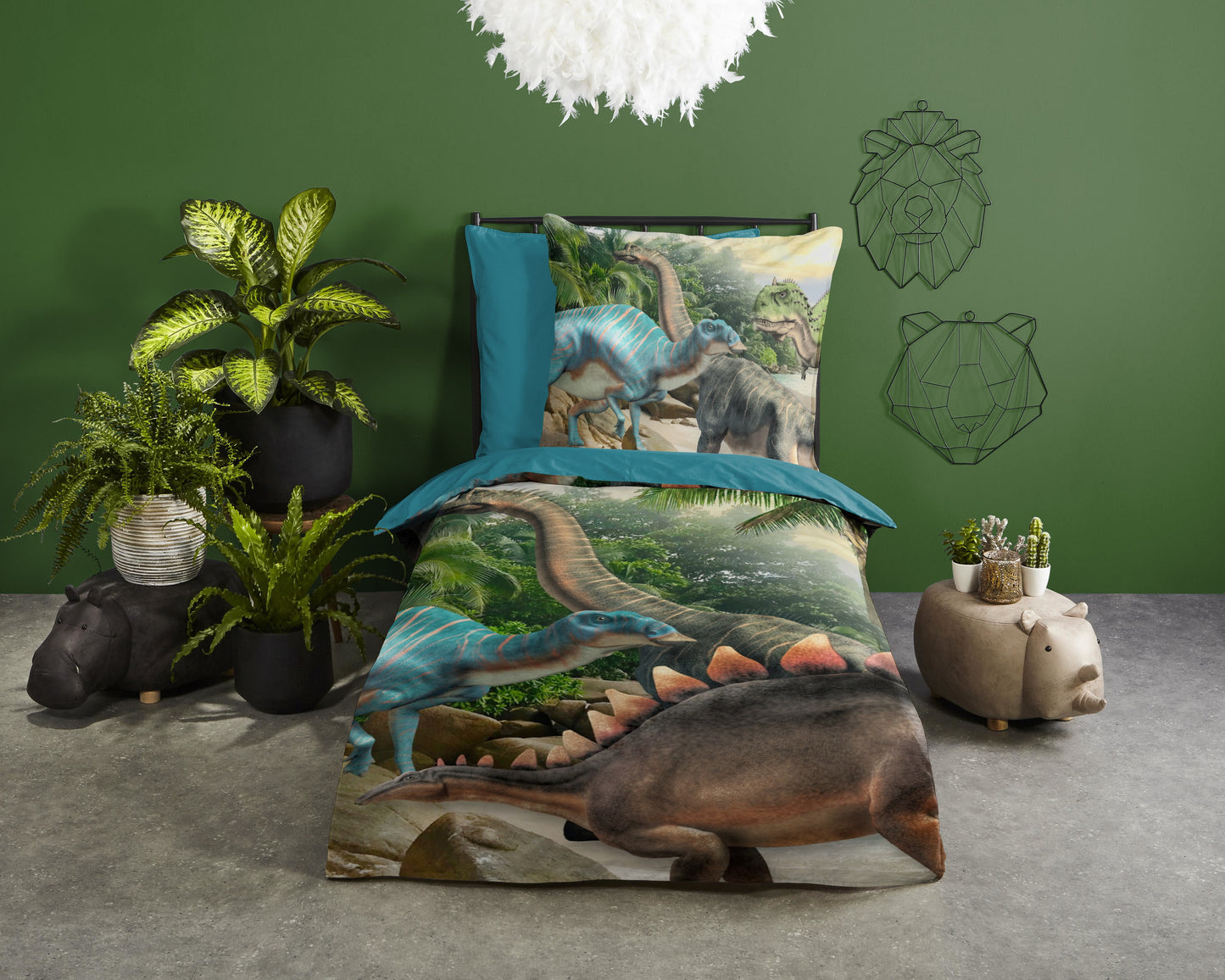 Kinderdekbedovertrek Pure microvezel Neneh - Duitsland 135x200 + 1* 80x80 cm